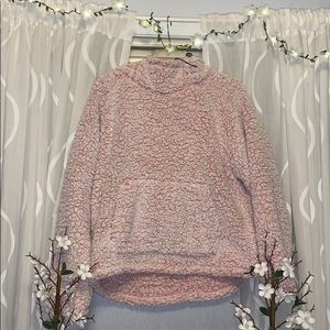 Pink fluffy hoodie :)